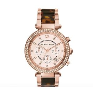 COPY - Michael Kors rose gold/tortoise watch